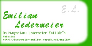 emilian ledermeier business card